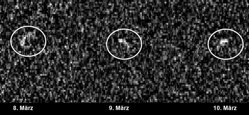Radarbeobachtungen von Apophis dienten zur Messung von Position und Bewegung, nicht als gewöhnliche Aufnahmen seiner Gestalt